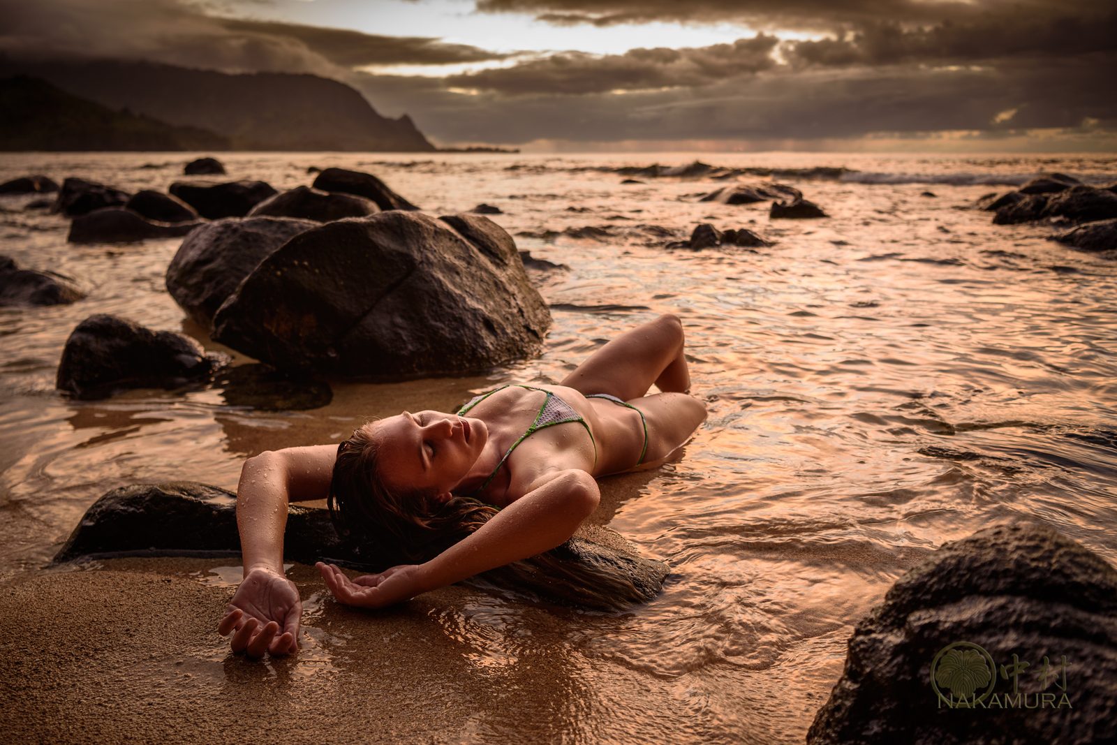 Golden hour on a beach in Hawaii by @tropicalheatimages